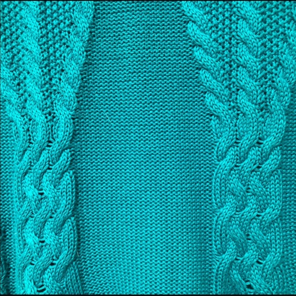 Teal Cupid Peplum Sweater - Picture 2 of 5